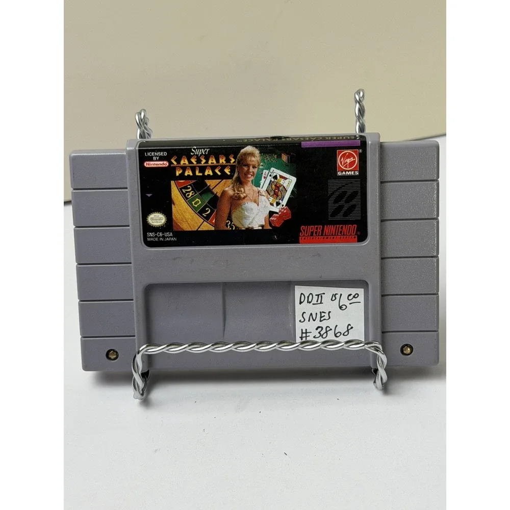 Super Caesars Palace (Super Nintendo SNES, 1993) Authentic tested/ cleaned